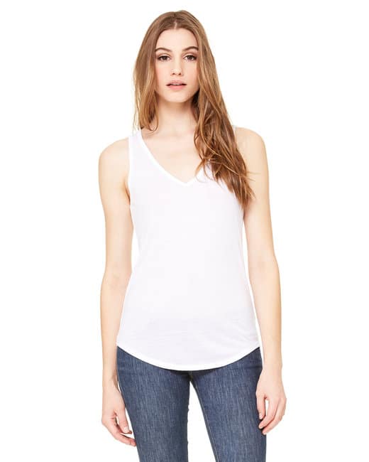 Bella + Canvas Ladies' Flowy V-Neck Tank