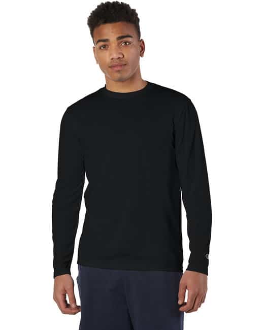 Champion Adult Double Dry® Long-Sleeve Interlock T-Shirt